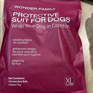 Wonder Family Protective Dog Suit - Red